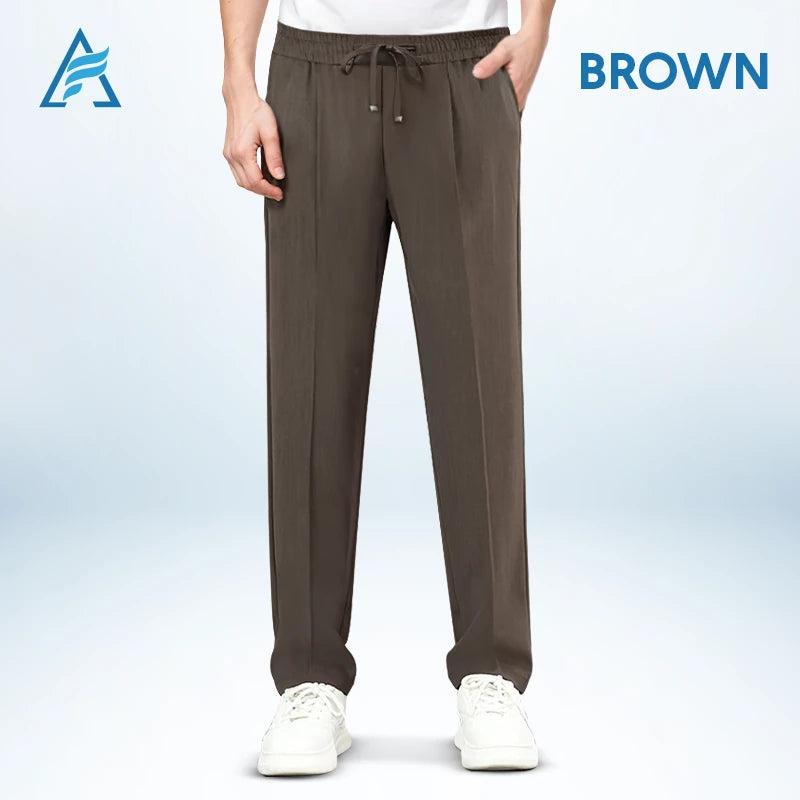 Easewearus - Pull On Ice Silk Comfort Everyday Pants