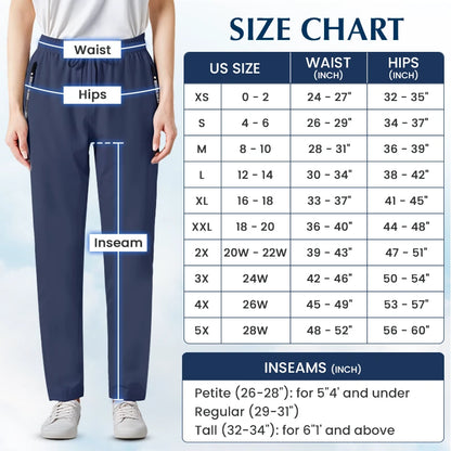 Easewearus - Women's Ultra Soft Stretch Perfect Drape Casual Pants