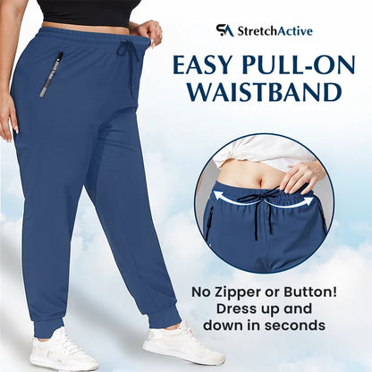 Easewearus - Women's Ultra Soft Stretch Perfect Drape Casual Pants