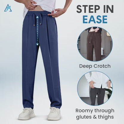 Easewearus - Pull On Ice Silk Comfort Everyday Pants