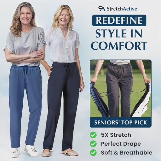 Easewearus - Women's Ultra Soft Stretch Perfect Drape Casual Pants