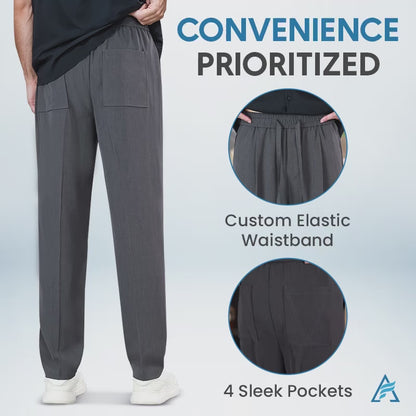 Easewearus - Pull On Ice Silk Comfort Everyday Pants